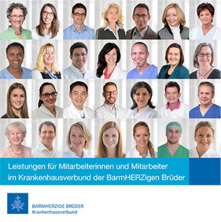 Broschüre Leistungen für Mitarbeiter im Krankenhausverbund (pdf: Krankenhausverbund Barmherzige Brüder) Broschüre Leistungen für Mitarbeiter im Krankenhausverbund