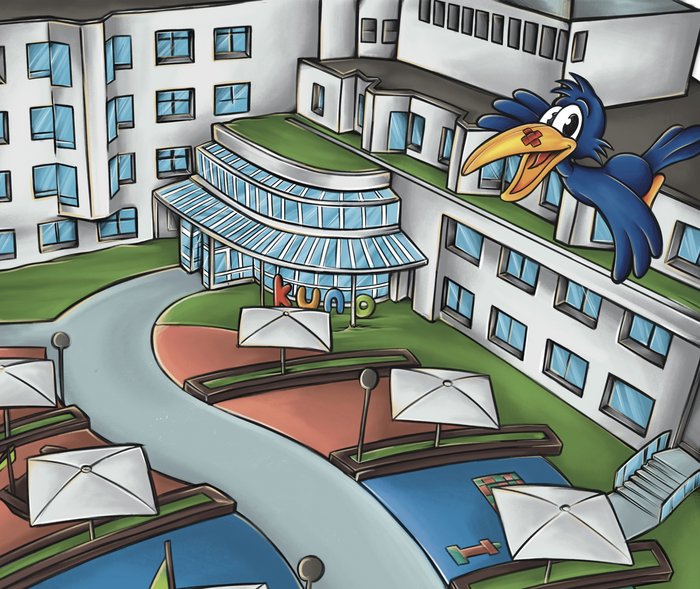 Illustration KUNO Klinik St. Hedwig (Bild: Krankenhaus Barmherzige Brüder Regensburg) Illustration KUNO Klinik St. Hedwig