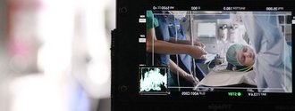 Hinter den Kulissen: Dreharbeiten zu einem Film