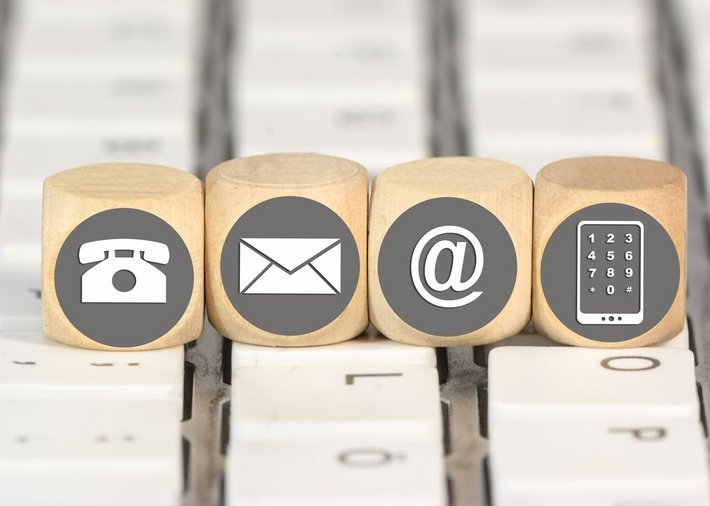 Kontakt-Icons (Foto: Marco2811 | fotolia.de) Kontakt-Icons
