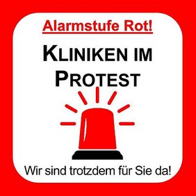 Alarmstufe Rot (Foto: Bayerische Krankenhausgesellschaft)