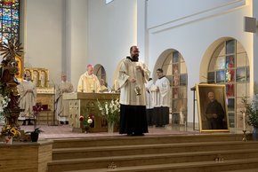 Jubiläumsgottesdienst mit Weihbischof Reinhard Pappenberger und Prior Frater Seraphim Schorer (Foto: Stephanie Tschautscher)